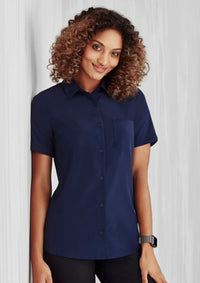 Womens Florence Plain Short Sleeve Shirt