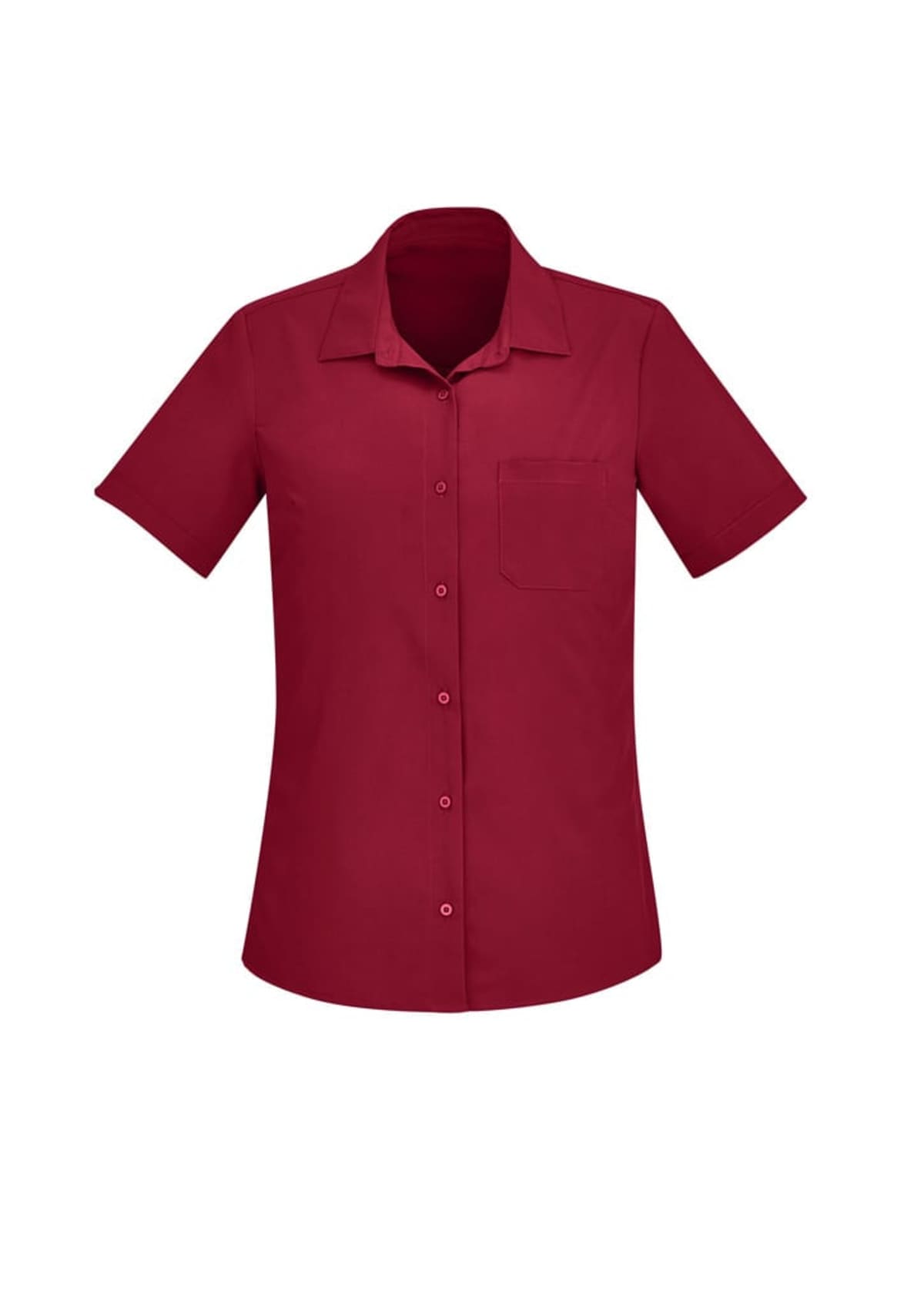 Womens Florence Plain Short Sleeve Shirt