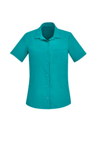 Womens Florence Plain Short Sleeve Shirt