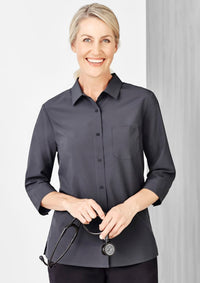 Womens Florence Plain 3/4 Sleeve Shirt