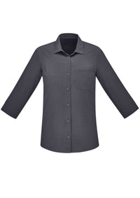 Womens Florence Plain 3/4 Sleeve Shirt