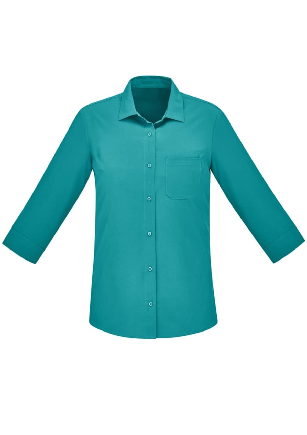 Womens Florence Plain 3/4 Sleeve Shirt