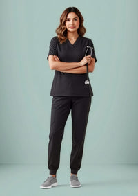 Womens Riley Slim Leg Jogger Scrub Pant