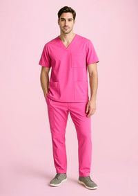 Unisex Pink Scrub Pant