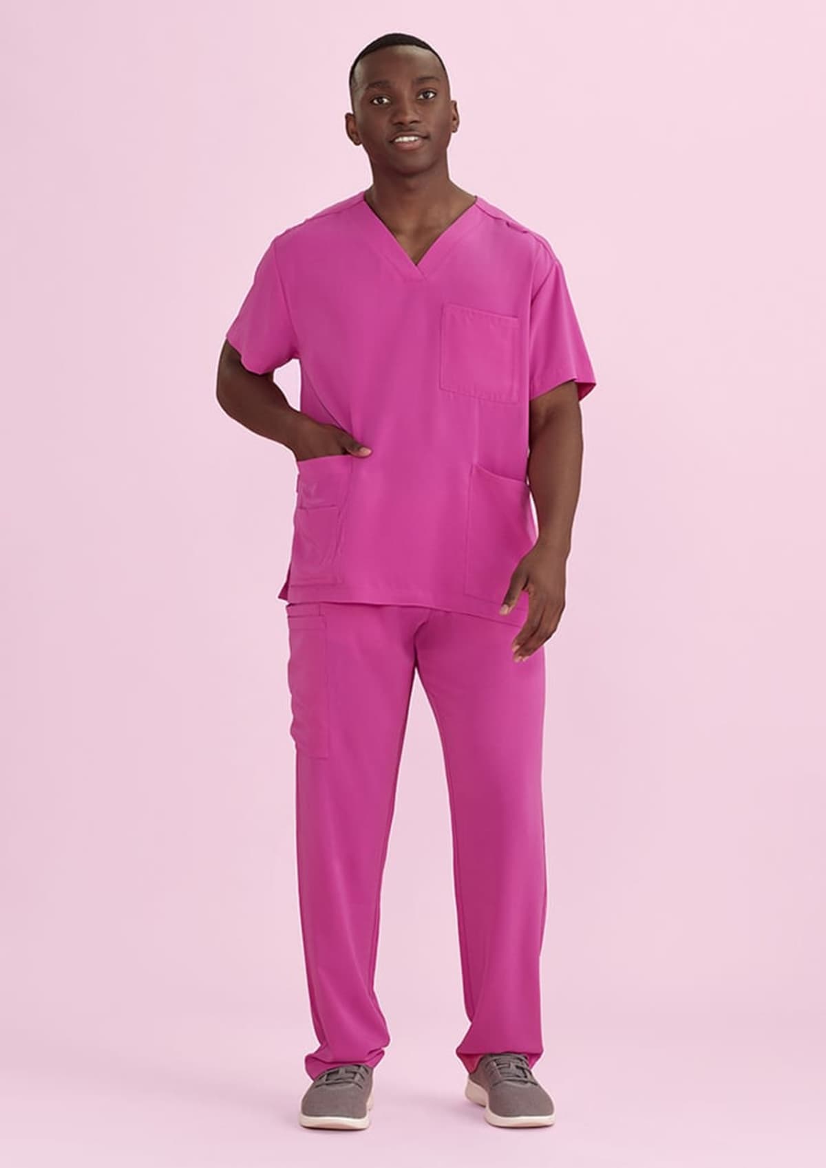 Unisex Pink Scrub Pant