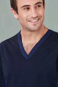 Mens Riley Stretch Scrub Top