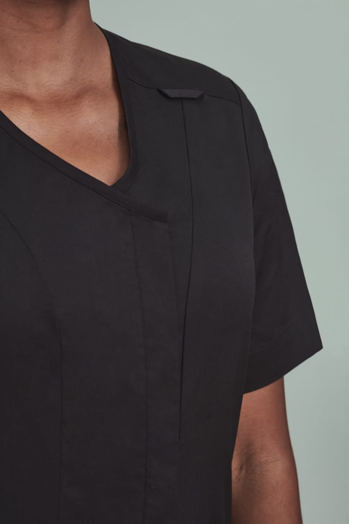 Womens Parks Zip Front Crossover Scrub Top