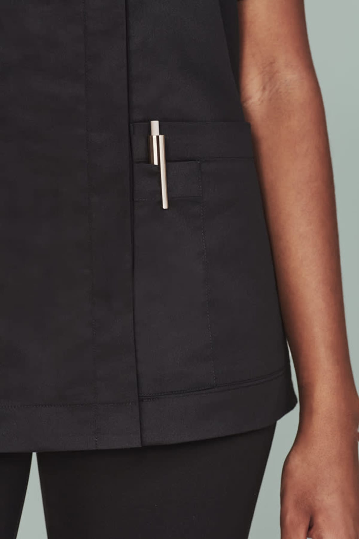 Womens Parks Zip Front Crossover Scrub Top
