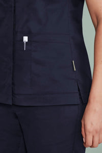 Womens Parks Zip Front Crossover Scrub Top