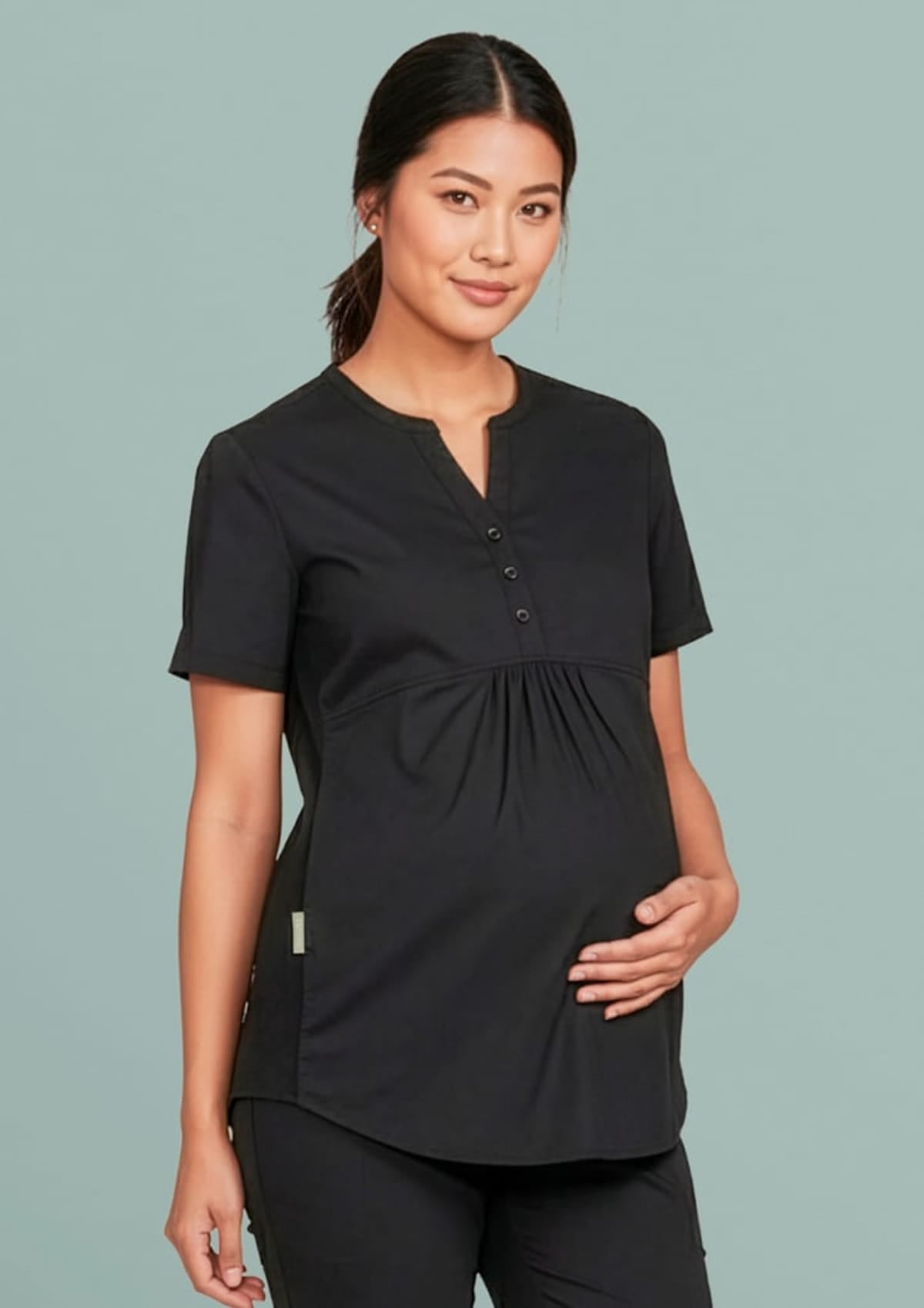 Womens Rose Tunic Scrub Top