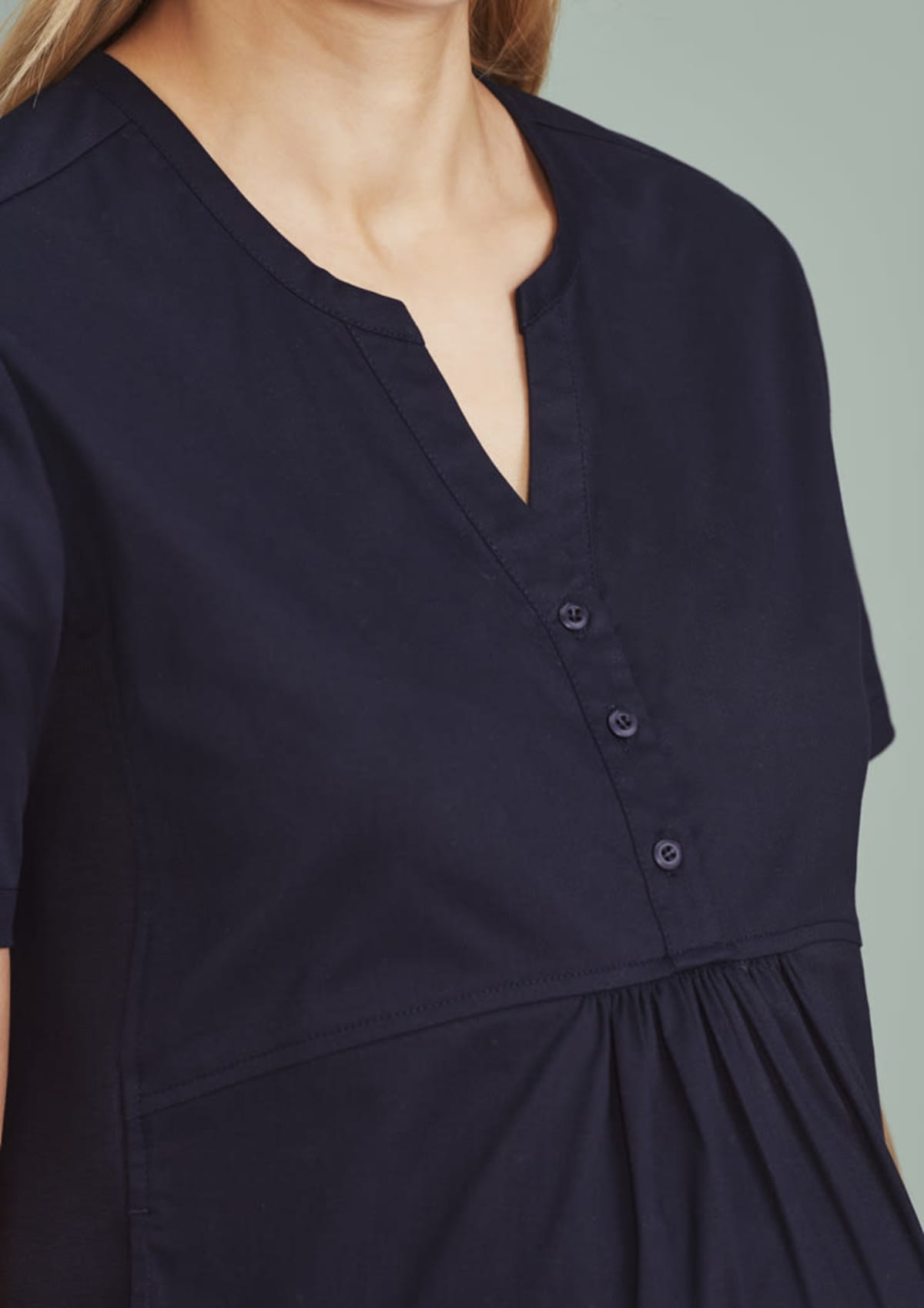 Womens Rose Tunic Scrub Top