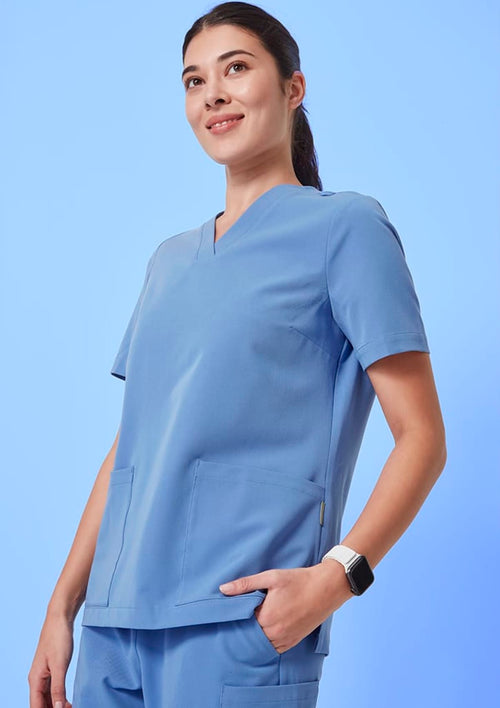 Womens V-Neck Scrub Top