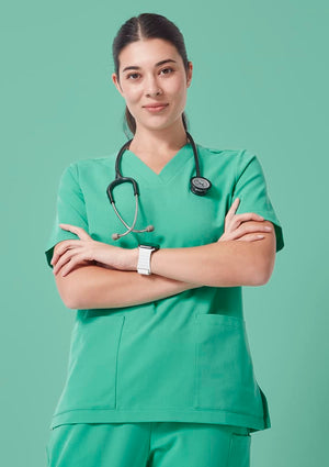 Womens V-Neck Scrub Top