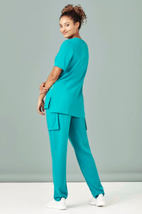 Womens Avery Round Neck Scrub Top