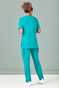 Womens Avery Round Neck Scrub Top