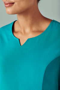 Womens Avery Round Neck Scrub Top