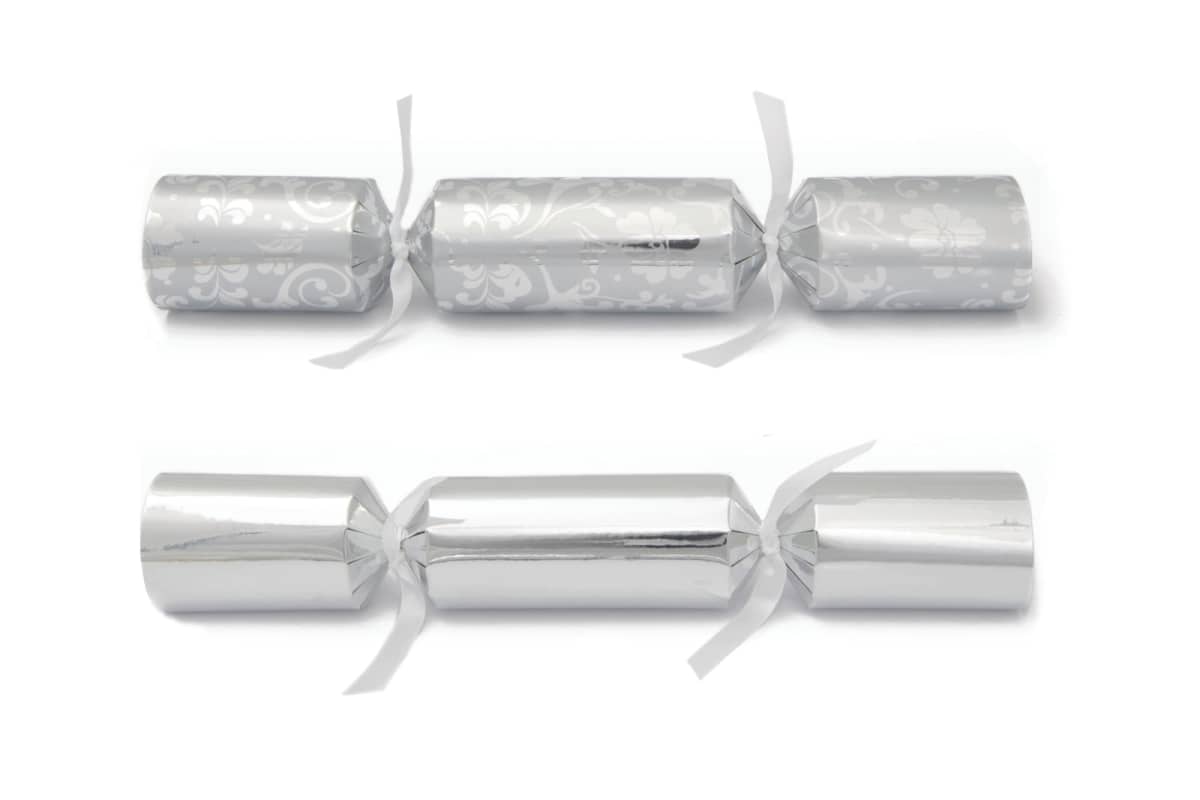 Christmas Crackers / Bon Bons Swirling Silver