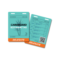 Cardboard Eco Tag 74 x 105mm Portrait - Front Names / Back Generic Program