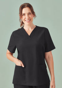 Womens Pulse V-Neck Scrub Top