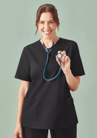 Womens Pulse V-Neck Scrub Top