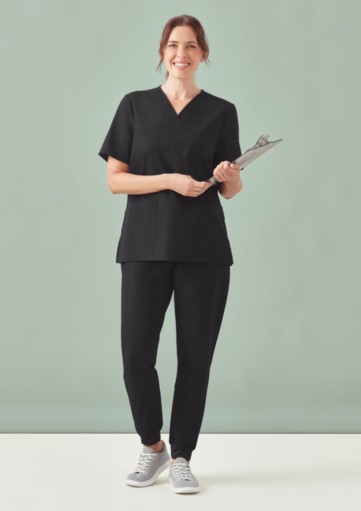 Womens Pulse V-Neck Scrub Top