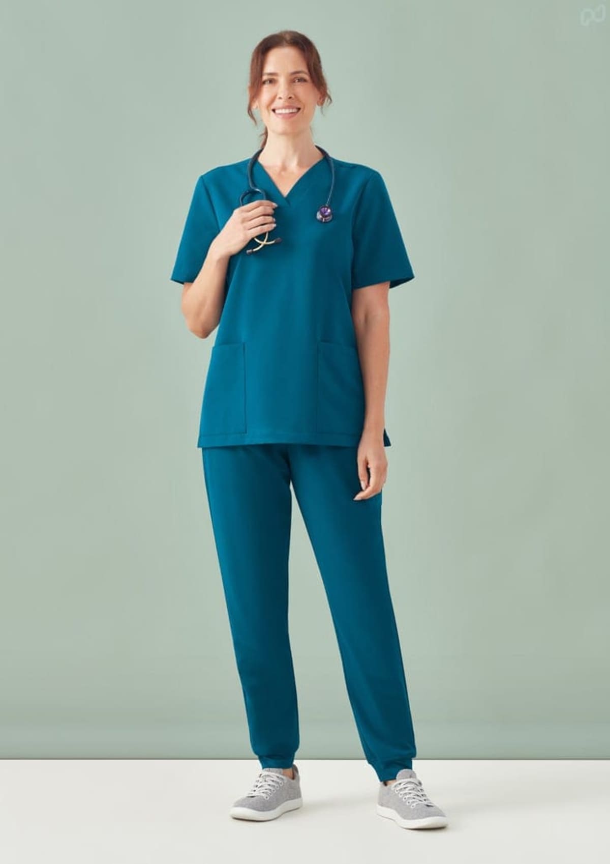 Womens Pulse V-Neck Scrub Top