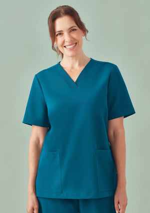 Womens Pulse V-Neck Scrub Top