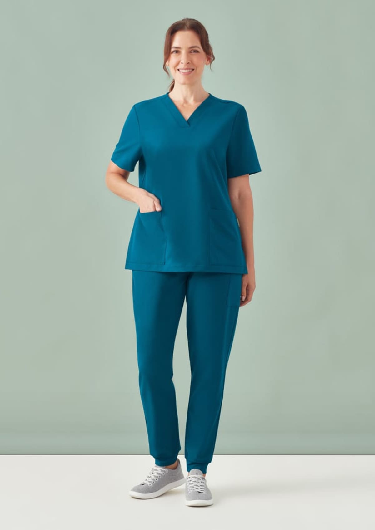 Womens Pulse V-Neck Scrub Top