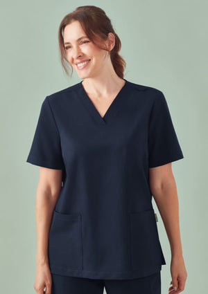 Womens Pulse V-Neck Scrub Top