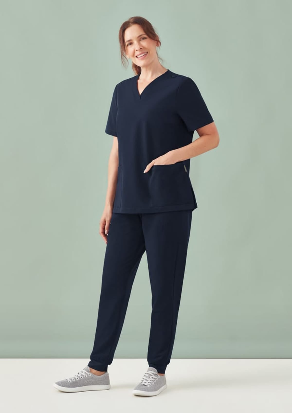 Womens Pulse V-Neck Scrub Top