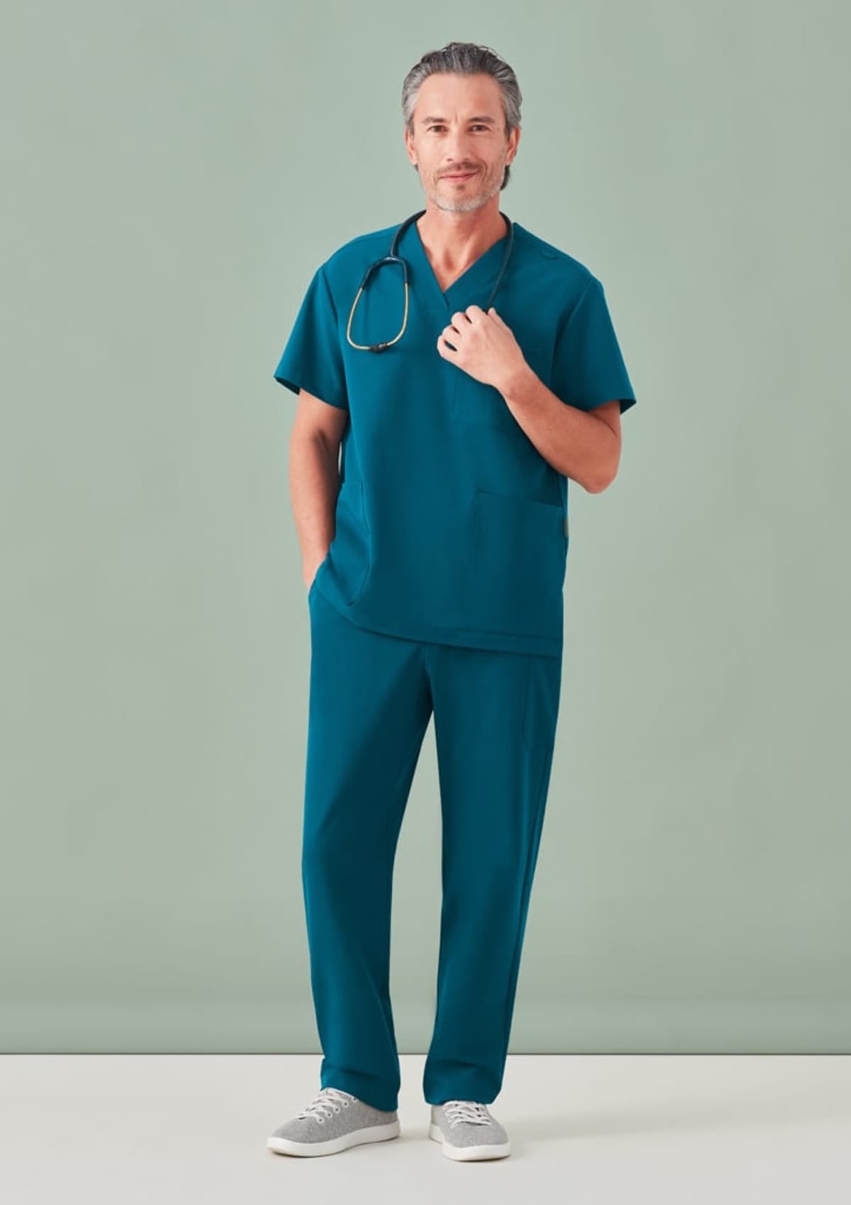 Unisex Pulse V-Neck Scrub Top