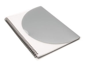Curve Notepad-Large- Silver A4