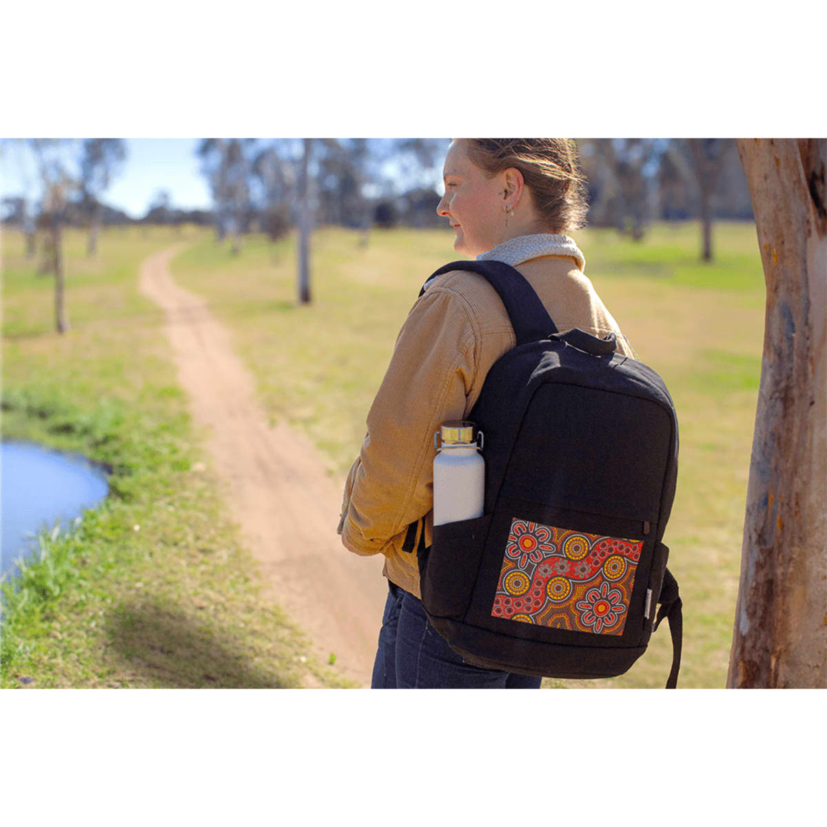 Darani GRS Recycled Canvas Anti-Theft 15" 21L Laptop Backpack