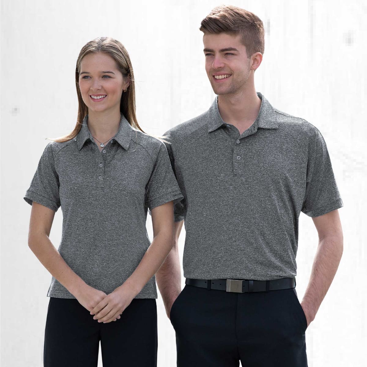 Dri Gear Melange Polo - Mens