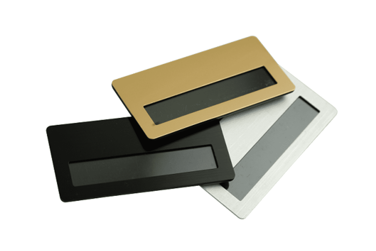DIY Metallic Name Tag