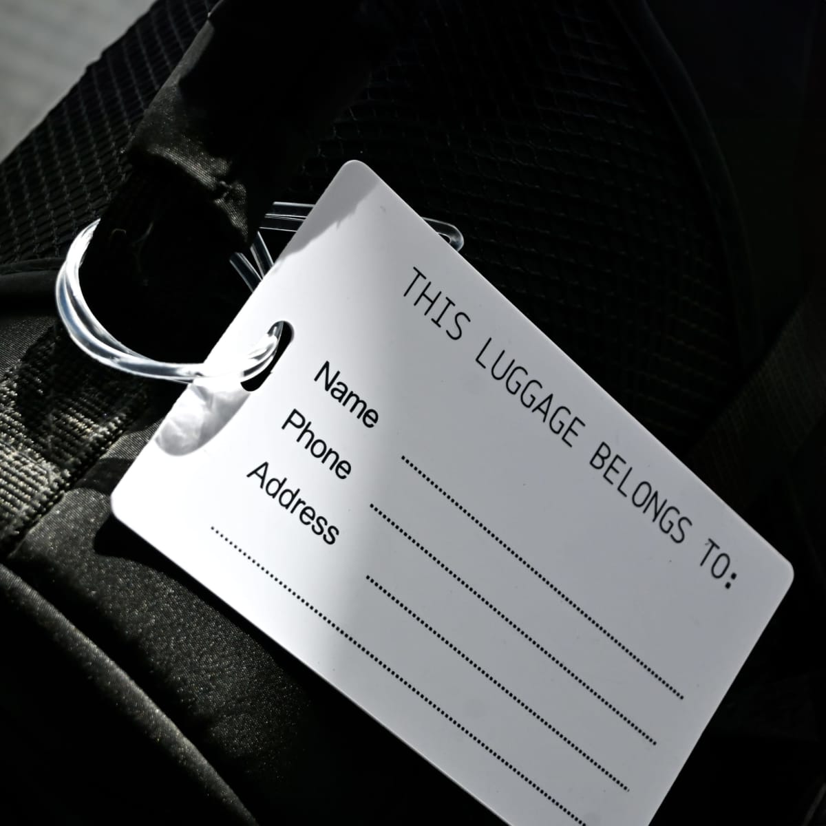 Imprinted Large Luggage Tag