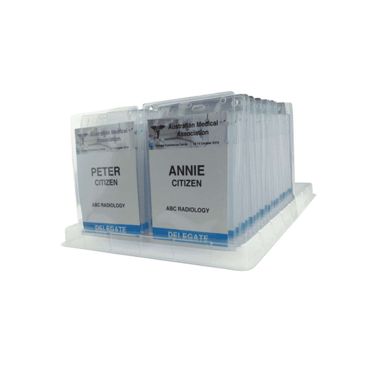 Name Tag Plastic Display Storage Rack