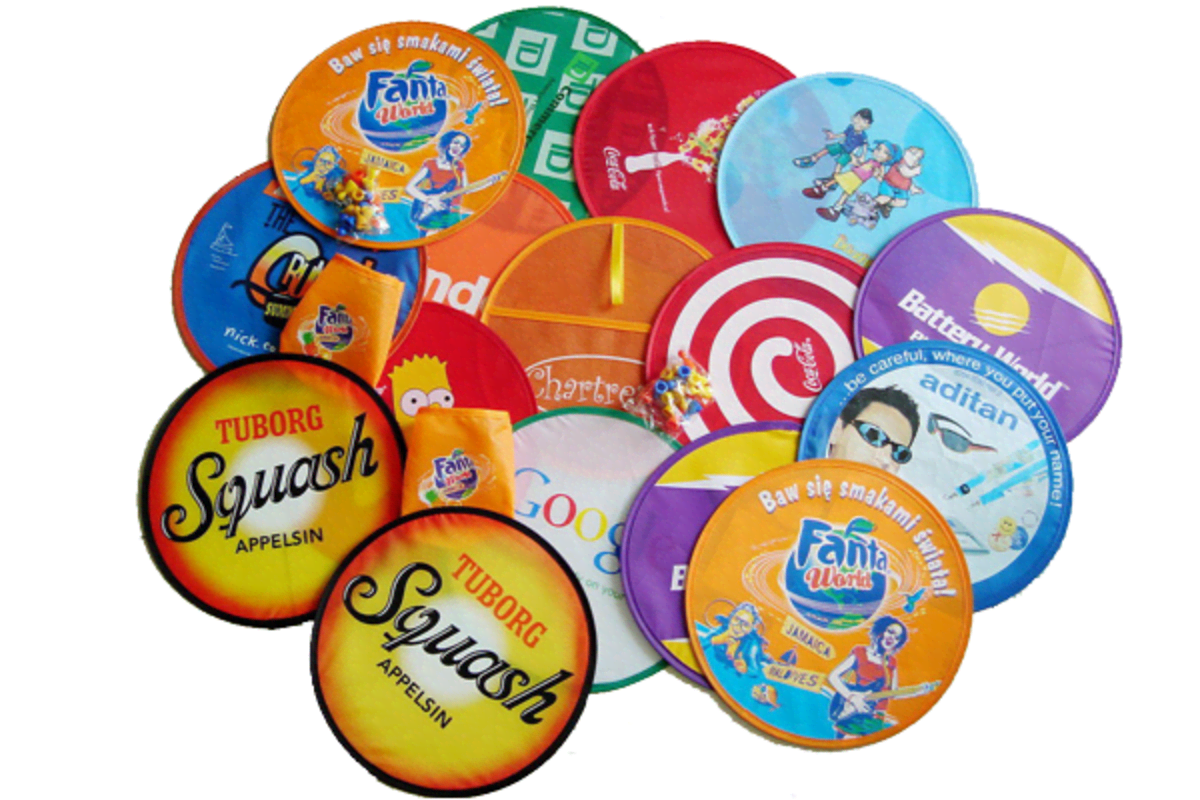 Fold Up Frisbee Full Colour Print