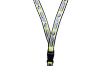 Lanyard 15mm Satin Sublimated and stitched on to 20mm Thick Polyester