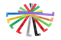 L Shaped Wristbands 18mm INDENT