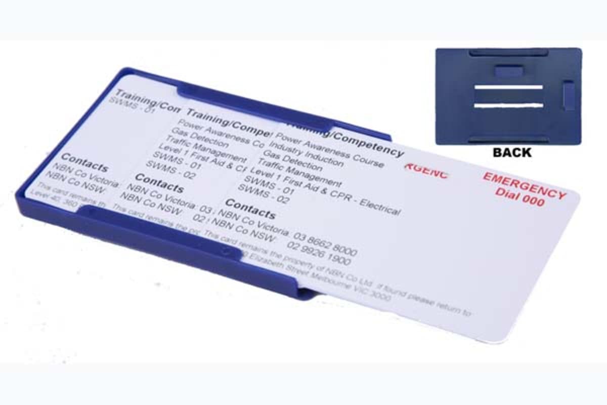 Rigid Blue Proximity or Multiple Card Holder