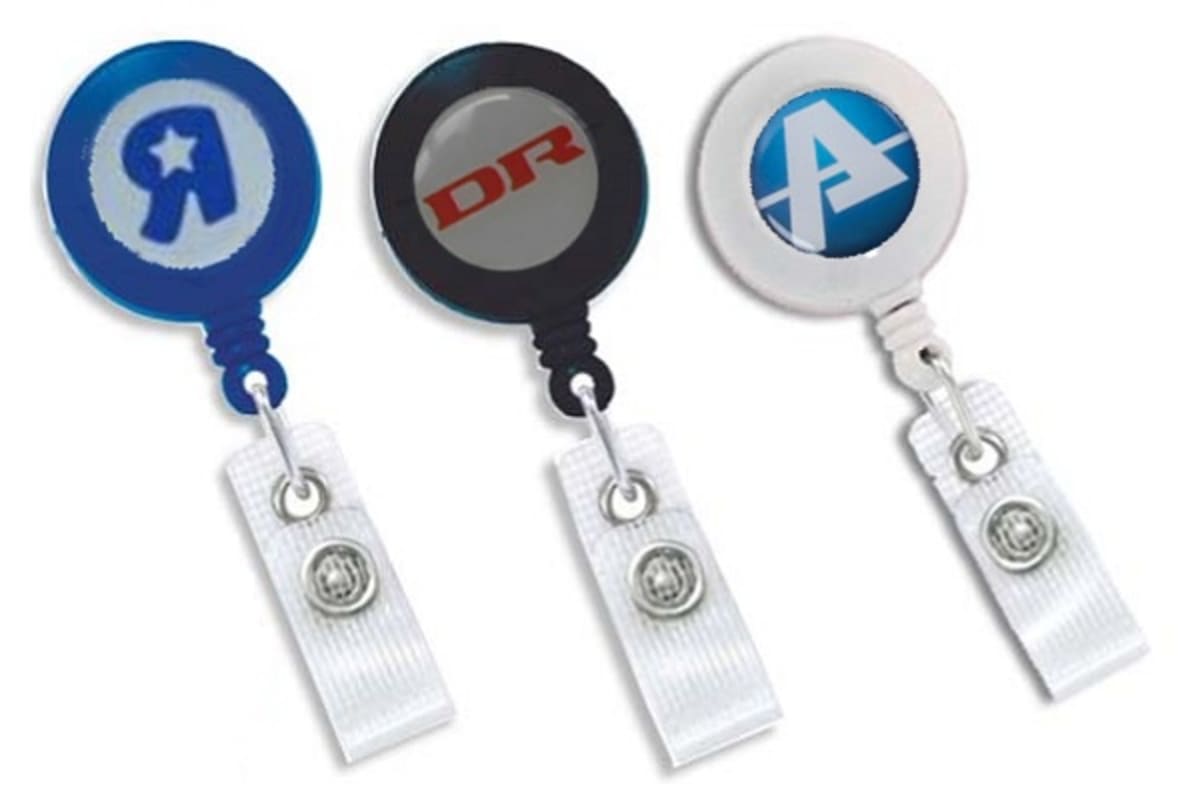 Yo-Yo Badge Reel with Digital Print and Added Epoxy Dome