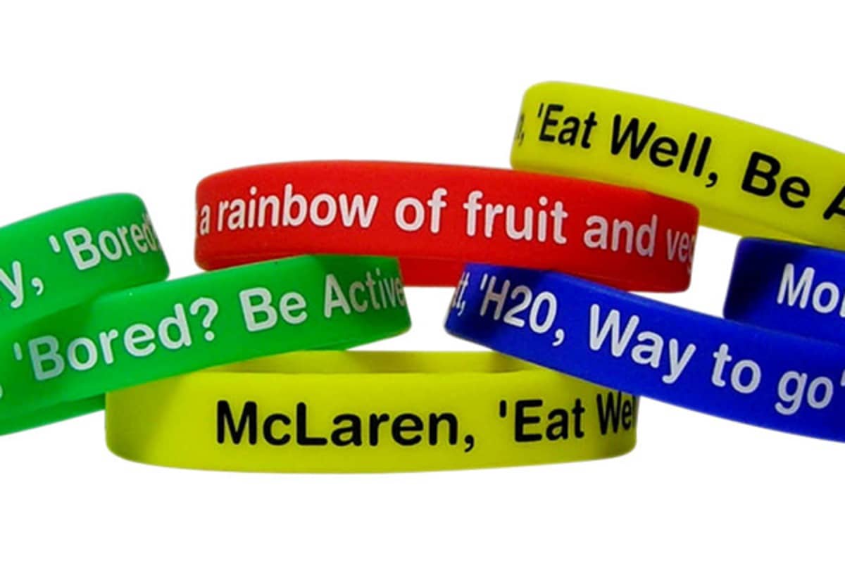 Silicone Wristband 12mm Printed