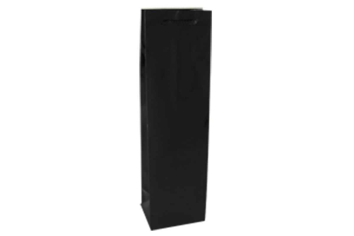 Wine Black Gloss Laminated Paper Bag Printed