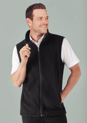 Mens Plain Micro Fleece Vest