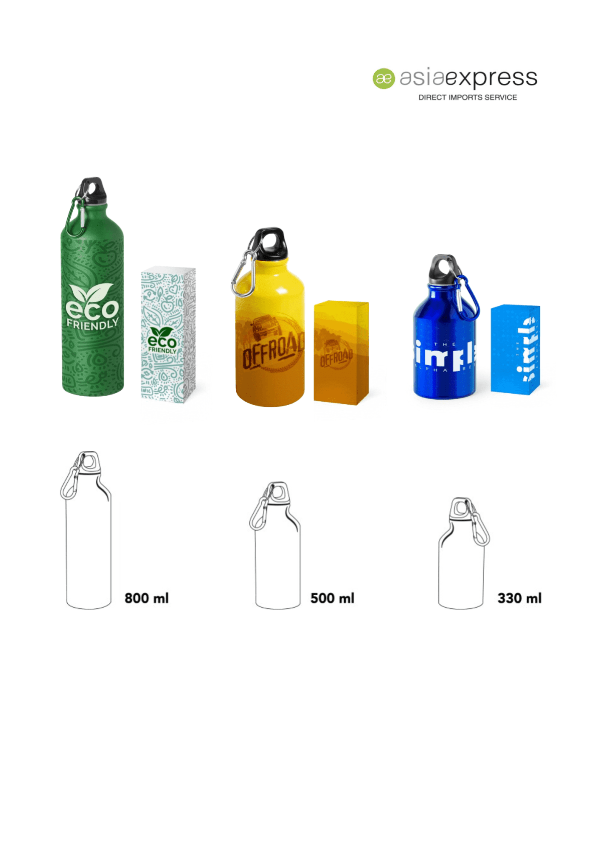 Asia Express Custom Aluminum Bottles