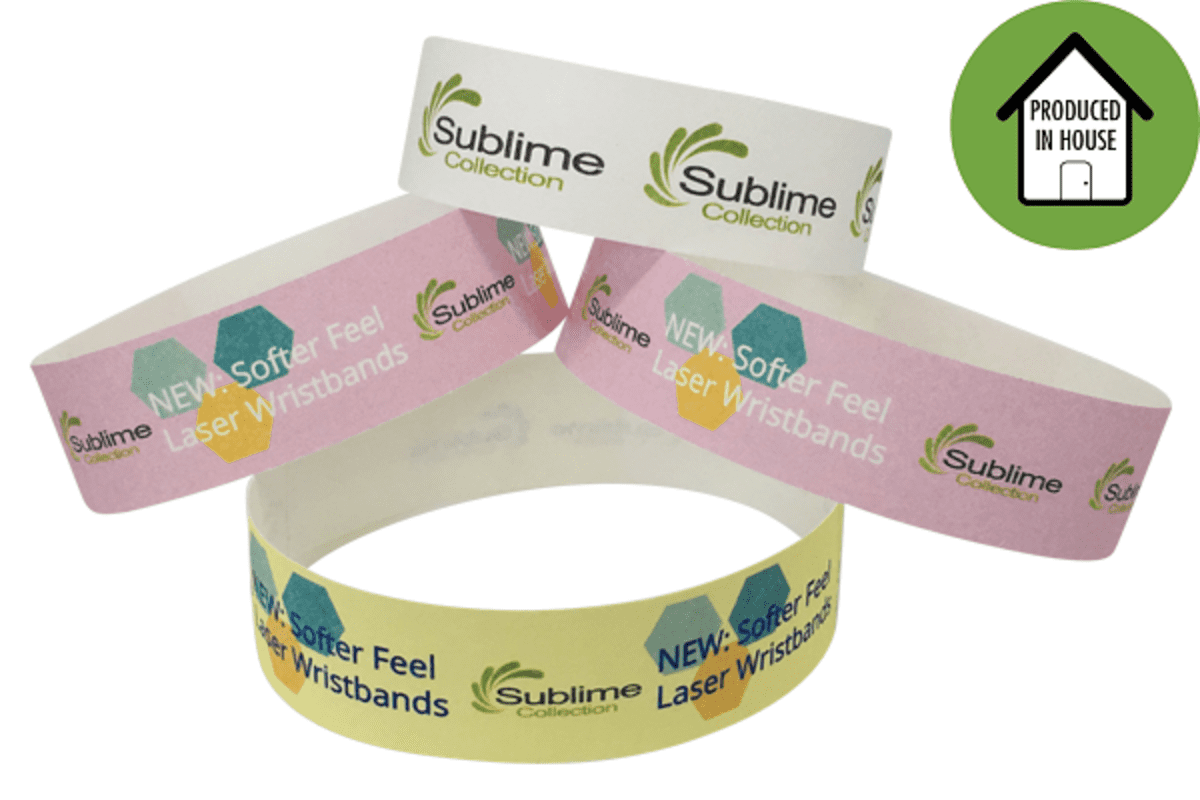 Full Colour 23mm Laser Printed Wristbands Local