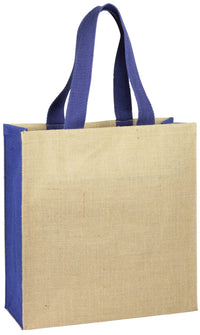 Jute panelled carry-all