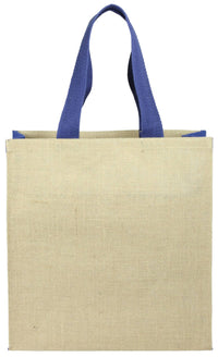 Jute panelled carry-all