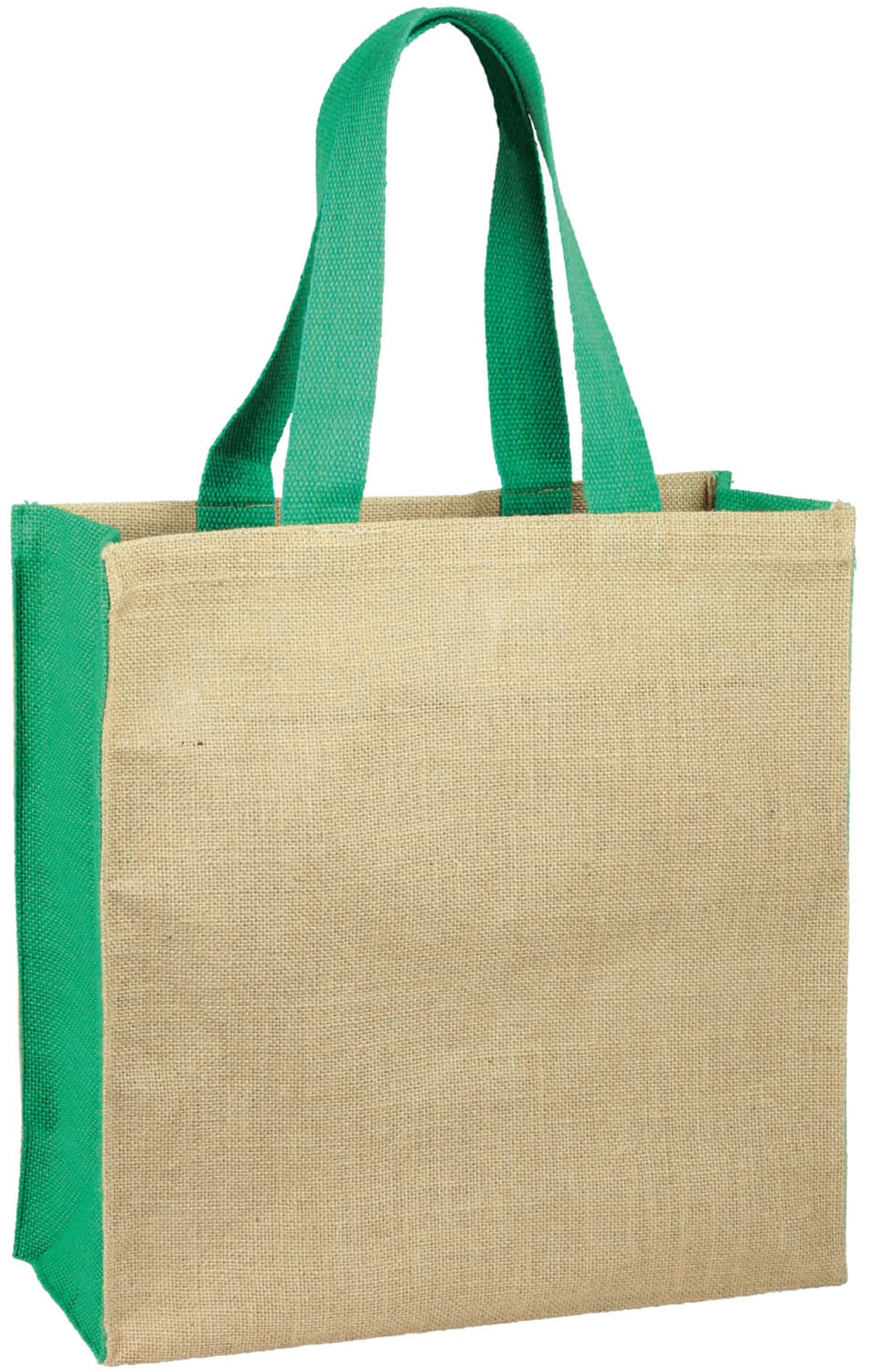 Jute panelled carry-all
